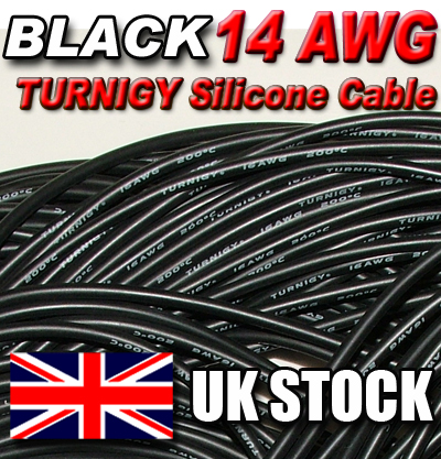 14 AWG Silicone Cable - Black