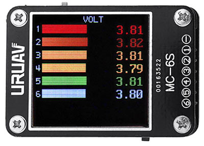 1-6S Lipo Battery Voltage Checker Receiver Signal Tester