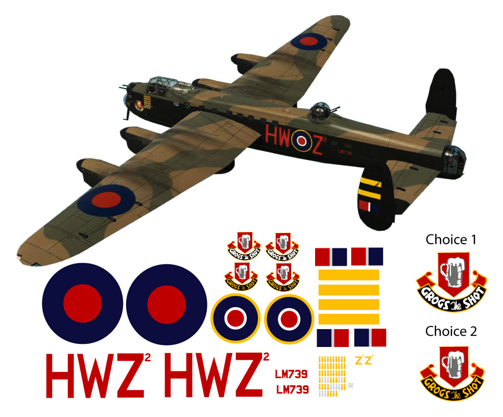 Avro Lancaster Decal sets - LM739