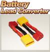 Battery Lead Converter - Male XT60 <-> Female T-Connector (deans)