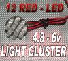 12 LED Cluster - RED