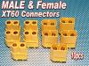 Male & Female XT60 connectors (10pcs/bag) GENUINE