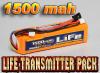 HobbyKing 1500mAH LiFe 3S 9.9v Transmitter Battery Pack