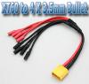 XT60 to 4 X 3.5mm Bullet MultiCopter ESC Power Breakout Cable