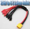 XT60 to 6 X 3.5mm Bullet MultiCopter ESC Power Breakout Cable