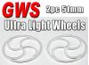 GWS Ultra Light Wheels (2pc 51mm)