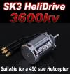 HeliDrive SK3 Competition Series - 2839-3600kv (450 size heli)