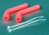 Silicone Exhaust Deflector 78x8mm (Florescent Pink)