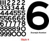 Cut Numbers - Style 4