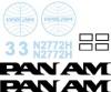 PAN AM Bell 222 V Helicopter decal set