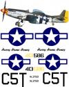 North american P51-D Decal set #4