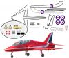 Red Arrows Hawk Decal sets