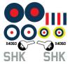 Spitfire decal sets Mk1- with wheels