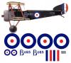 scale sopwith pup decal set -  N6200