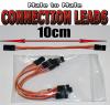 100mm JR Colour leads Male to Male Extension Leads -26AWG (4pcs/set)