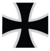 Maltese Cross with white border