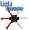 Hexacopter H-550 Kit - V2 Glass Fiber Hexcopter Frame 550mm - Integrated PCB Version