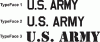 U.S. ARMY - Cut vinyl lettering