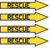  Rescue Arrows 3 inch long Yellow/Black
