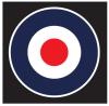 RAF - British Roundel - Type D roundel - white outline