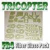 Full set of Tricopter CNC cut FR4 FiberGlass Pack